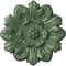 Ekena Millwork Emery Leaf Ceiling Medallion, Hand-Painted Athenian Green, 7 5/8"OD x 1"P CM07EMAGF - alternate 1